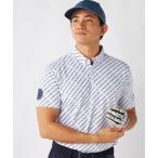  рубашка короткий рукав [FILA GOLF: filler Golf ] общий рисунок рубашка с коротким рукавом . пот скорость .UV cut Golf мужской 