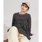 「FREAK'S STORE」 長袖カットソー フリ- チャコールグレー レディース