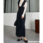 「Louere」 サロペットスカート MEDIUM ブラック レディース