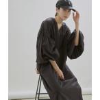 「SALON adam et rope'」 長袖ワンピース FREE ブラック レディース