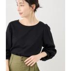 tシャツ シアーボリュームスリーブカットトップス レディース