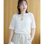 tシャツ コットンナイロンシアークルー半袖Tシャツ レディース