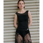 タンクトップ ノースリーブ Mizuno × Ameri SHEER DOCKING SLEEVELESS レディース