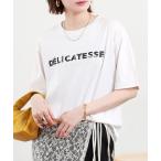 tシャツ hunch ロゴビーズ刺繍Tシャツ 半袖 レディース