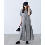 ワンピース ランタンスリーブバックリボンワンピース
