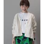 「AMERICAN HOLIC」 ニットカーディガン M アイボリー レディース