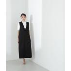 「NATURAL BEAUTY BASIC」 サロペットスカート MEDIUM ブラック レディース