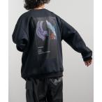 [Lui's] тренировочный cut and sewn FREE черный мужской 