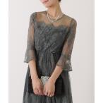 「Lace Ladies」 7分袖ワンピース M ミント レディース