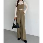「callautia」 セットアップ LARGE ダークベージュ レディース