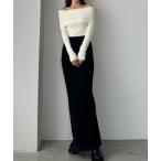「Louere」 ロングスカート SMALL ブラック系その他2 レディース