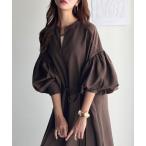 「classicalelf」 長袖ワンピース X-LARGE ブラウン レディース