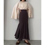 「Louere」 スカート SMALL ダークブラウン レディース