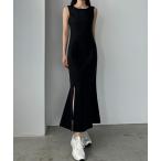 「Louere」 ノースリーブワンピース SMALL ブラック レディース