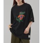 tシャツ 「DISCUS」アソートグラフィックプリント クルーネック半袖Tシャツ レディース メンズ