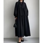 「Louere」 長袖ワンピース SMALL ブラック レディース