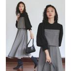 「RUIRUE BOUTIQUE」 長袖ワンピース L グレー レディース