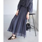 「SLOBE IENA」 フレアスカート FREE ネイビー レディース