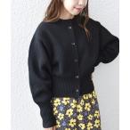 「SHIPS any」 ニットカーディガン ONE SIZE ブラック レディース
