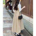 「junoah」 サロペットスカート MEDIUM アイボリー レディース