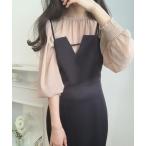 「LAUIR」 キャミソールワンピース MEDIUM ブラック レディース
