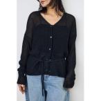 カーディガン ドライタッチニットV�