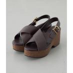 サンダル ウェッジソールサンダル �