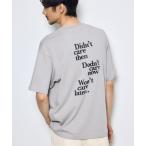 tシャツ 引き揃え天竺バックメッセ�