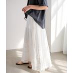 スカート 「追加」コットンメッシュ切り替えスカート 2