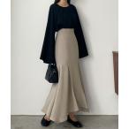 「Louere」 スカート MEDIUM グレイッシュベージュ レディース