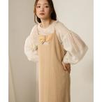 「Bab」 キャミソールワンピース M ベージュ レディース