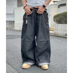  широкий брюки джинсы 3D tuck широкий машина b Denim брюки /pala Shute брюки мужской женский 