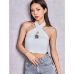  tube top bare top GG bijou belt топ на бретелях бюстье 