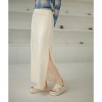 スカート deep side slit satin long skirt /サイドスリットサテンロングスカート