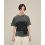 tシャツ 「eL」Bustier Print TEE/668742 レディース