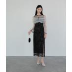 「Leja」 コンビワンピース MEDIUM ブラック レディース