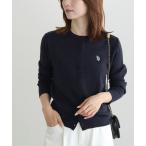 「U.S. POLO ASSN.」 ニットカーディガン M ネイビー レディース