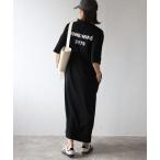 「Bonjour Sagan」 「each」Tシャツワンピース L ブラック レディース