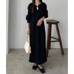 「callautia」 長袖ワンピース SMALL ブラック レディース