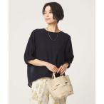 ブラウス シャツ 「size SHORTあり」fleurie(フルリー) フォルム ショートスリーブ ブラウス レディース