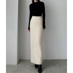 「Louere」 ニットスカート MEDIUM ホワイト系その他 レディース
