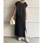 「junoah」 セットアップ MEDIUM ブラック レディース