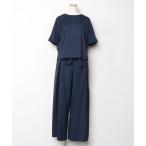 「RUIRUE BOUTIQUE」 セットアップ LL ネイビー レディース