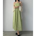 「Louere」 キャミソールワンピース SMALL グリーン レディース