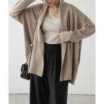 「AMELY」 「La-gemme」ニットカーディガン フリー ベージュ レディース