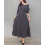 「CENEA」 長袖ワンピース MEDIUM チャコール レディース