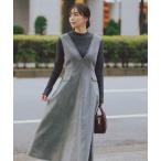 「NATURAL BEAUTY BASIC」 サロペットスカート MEDIUM ブラック レディース