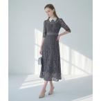 「Leja」 7分袖ワンピース SMALL グレー レディース