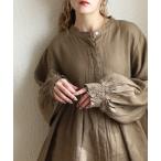 ブラウス シャツ ubasoku リネン先染�