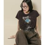 tシャツ ヴィンテージグラフィックレースＴシャツ レディース